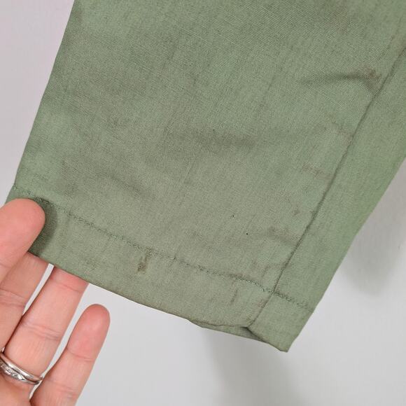 Vintage Y2K Gap Jacket XS Green Cotton Lightweight Coat Preppy Classic Mid Zip - Picture 9 of 9